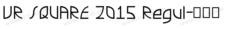 VR SQUARE 2015 Regul字体转换